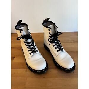 Dr. Martens 1460 PASCAL BEX Women's - Lace-up Leather White boots Sz 8
